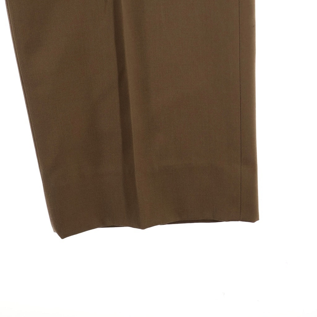 AURALEE(オーラリー) 22SS LIGHT WOOL MAX GABARDINE SLACKS ライトウールックスギャバジン スラックスパンツ ブラウン A22SP02MG