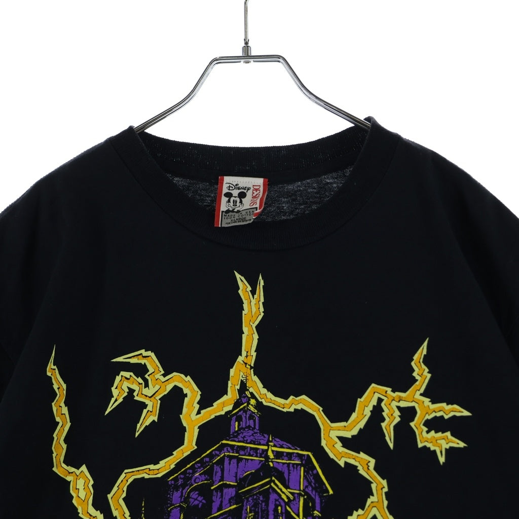 VINTAGE(ヴィンテージ) 90S VINTAGE DISNEY TOWER OF TERROR ヴィンテージ ディズニー タワーオブテラー クルーネック半袖Tシャツ カットソー ブラック
