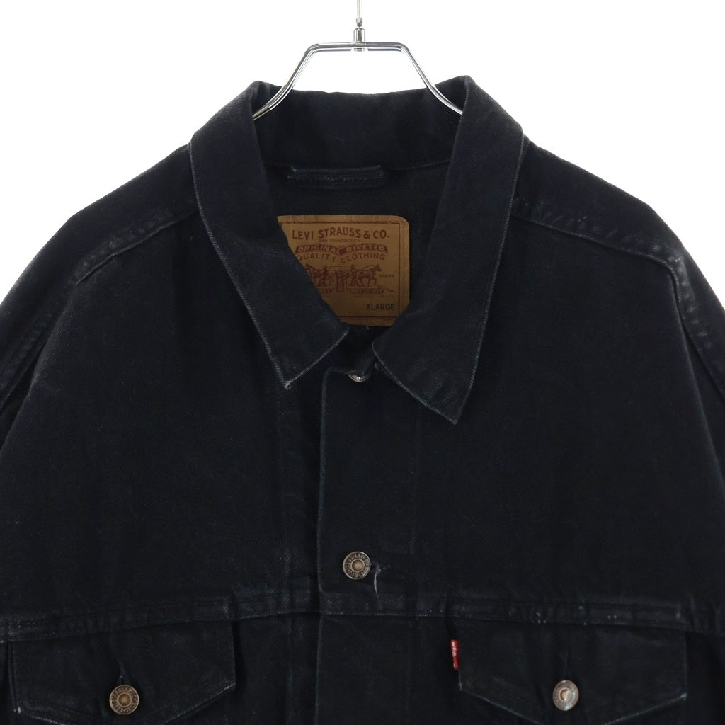 Levi's(リーバイス) 90S VINTAGE 70507 ヴィンテージ USA製 ボタン裏715 後染め デニムジャケット ブラック 70507-4159