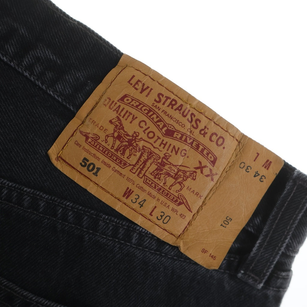 Levi's(リーバイス) 00S VINTAGE 501 ヴィンテージ USA製 ボタン裏553 後染め ボタンフライ デニムパンツ ブラック 501-0660