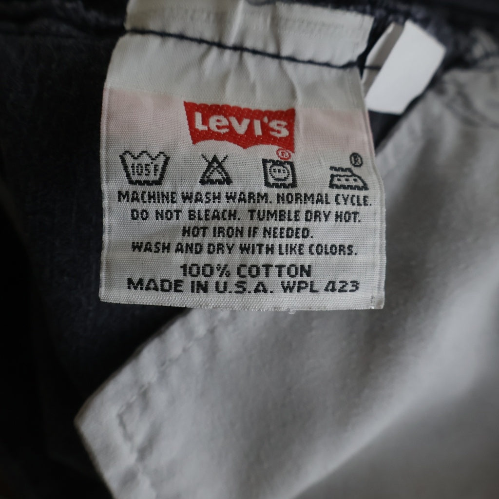 Levi's(リーバイス) 00S VINTAGE 501 ヴィンテージ USA製 ボタン裏553 後染め ボタンフライ デニムパンツ ブラック 501-0660