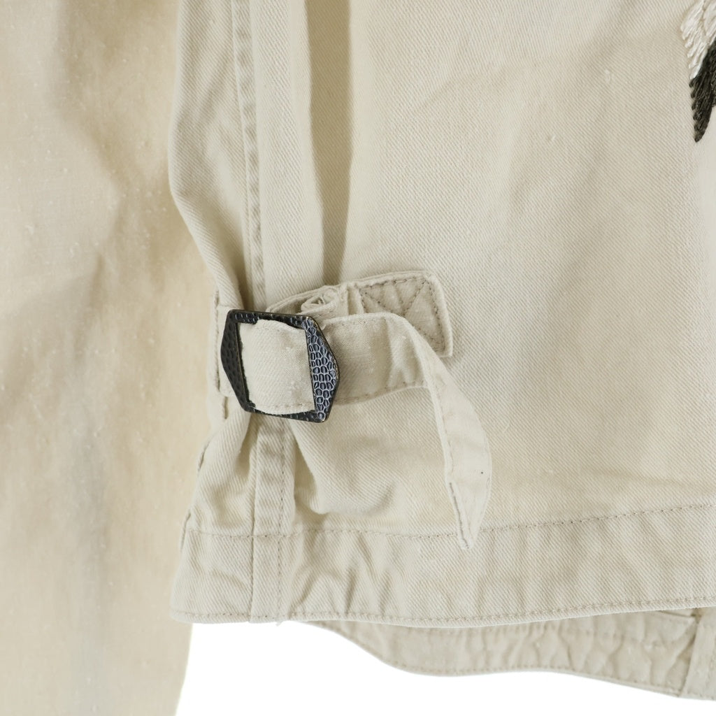RRL(ダブルアールエル) Embroidered Western Jacket エンブロイダリー ジップアップ ウエスタンジャケット レディース ホワイト