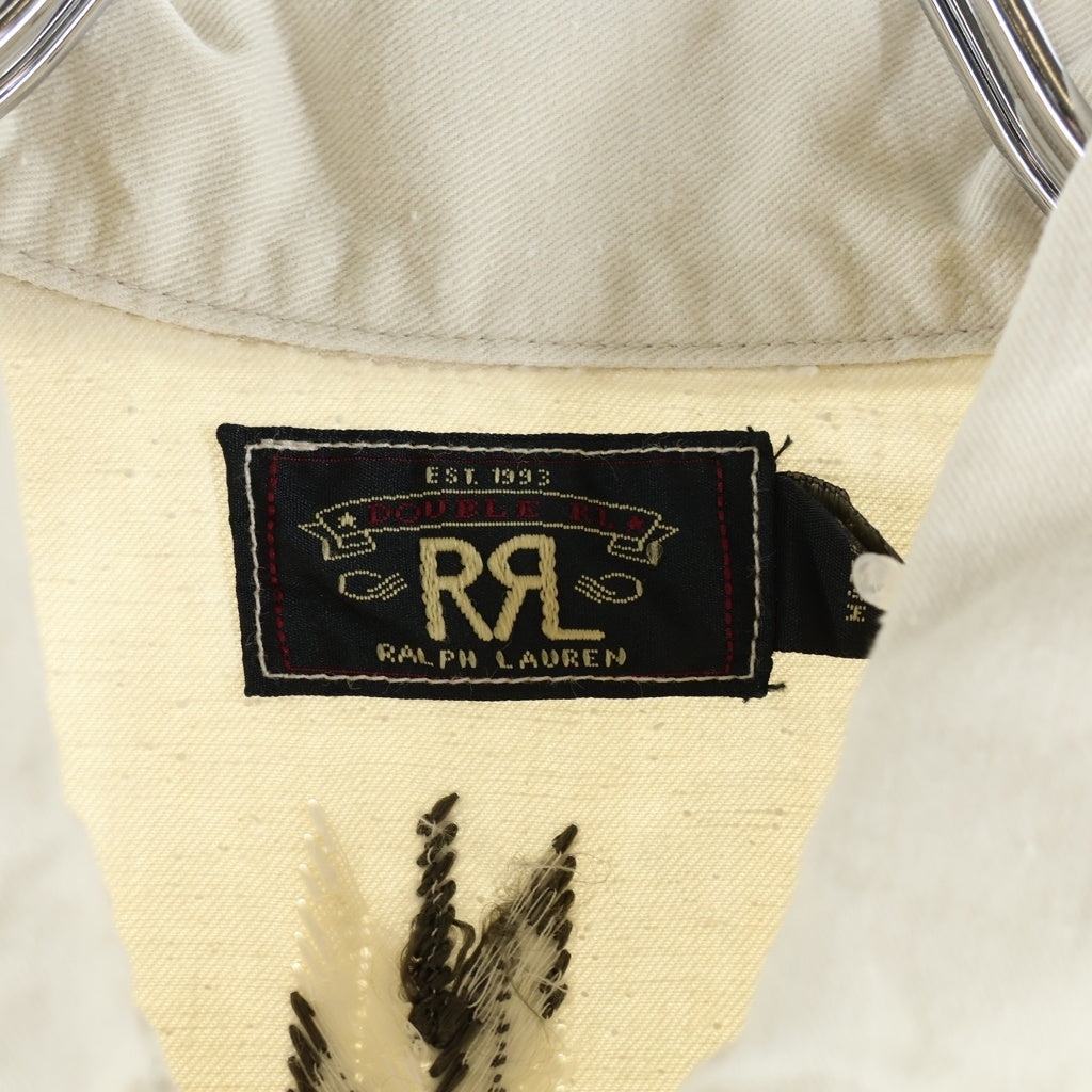 RRL(ダブルアールエル) Embroidered Western Jacket エンブロイダリー ジップアップ ウエスタンジャケット レディース ホワイト