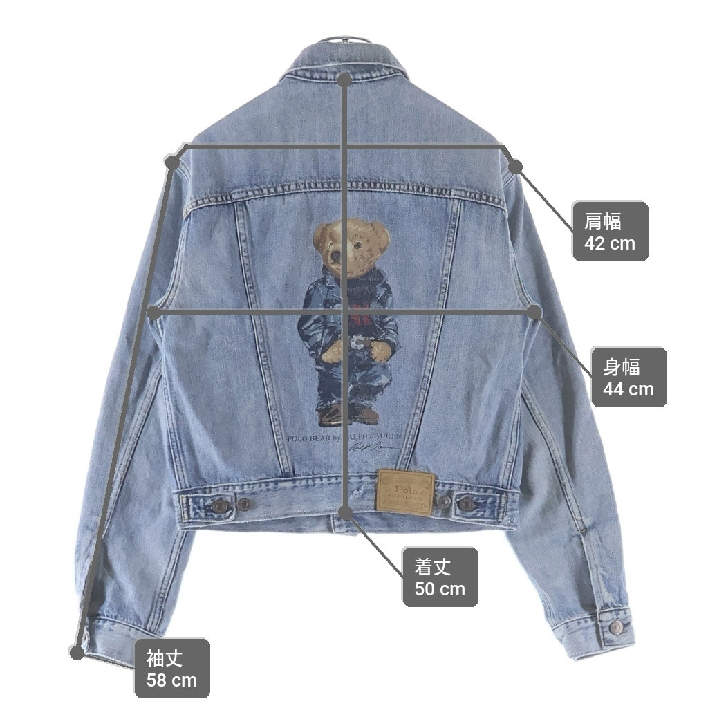 POLO RALPH LAUREN(ポロラルフローレン) POLO BEAR DENIM JACKET ポロベアー デニムジャケット レディース インディゴ