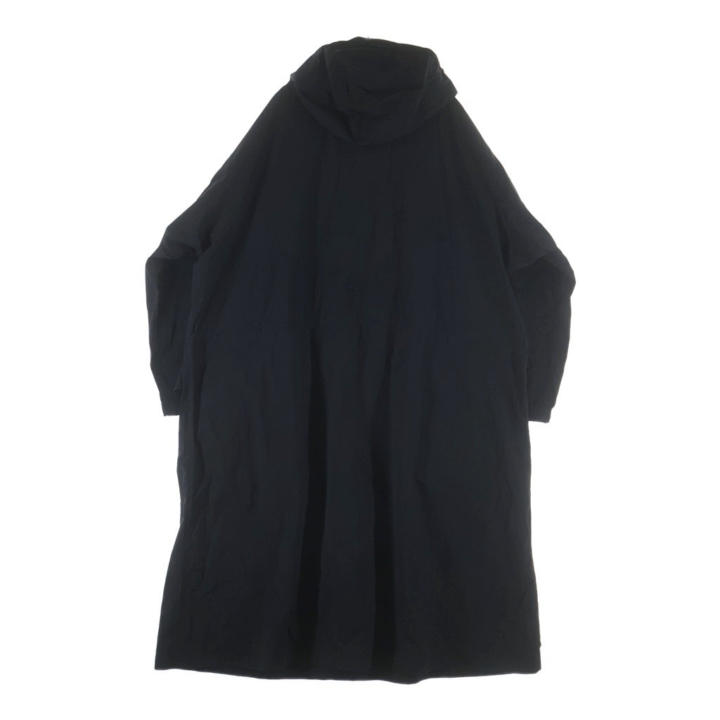 Y's(ワイズ) NY/ JET TAFFETA HOODED BIG COAT ジェット タフタ フーデッド ビッグコート ブラック レディース YK-C01-600