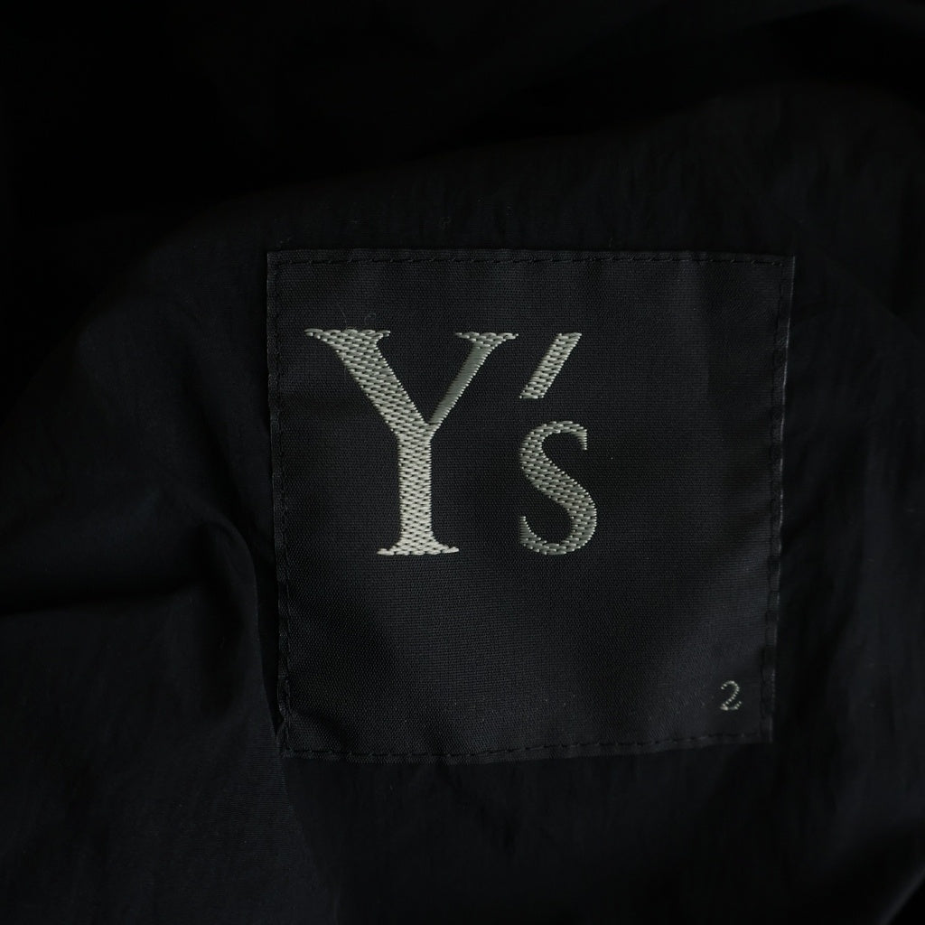 Y's(ワイズ) NY/ JET TAFFETA HOODED BIG COAT ジェット タフタ フーデッド ビッグコート ブラック レディース YK-C01-600
