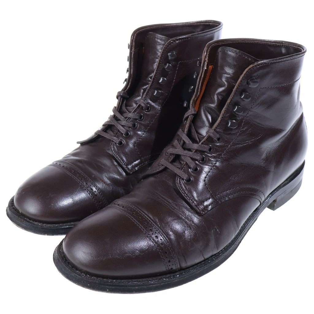 Alden(オールデン) N0804H CAP TOE BOOT キャップトゥ ウィングチップ レザー レースアップブーツ ブラウン