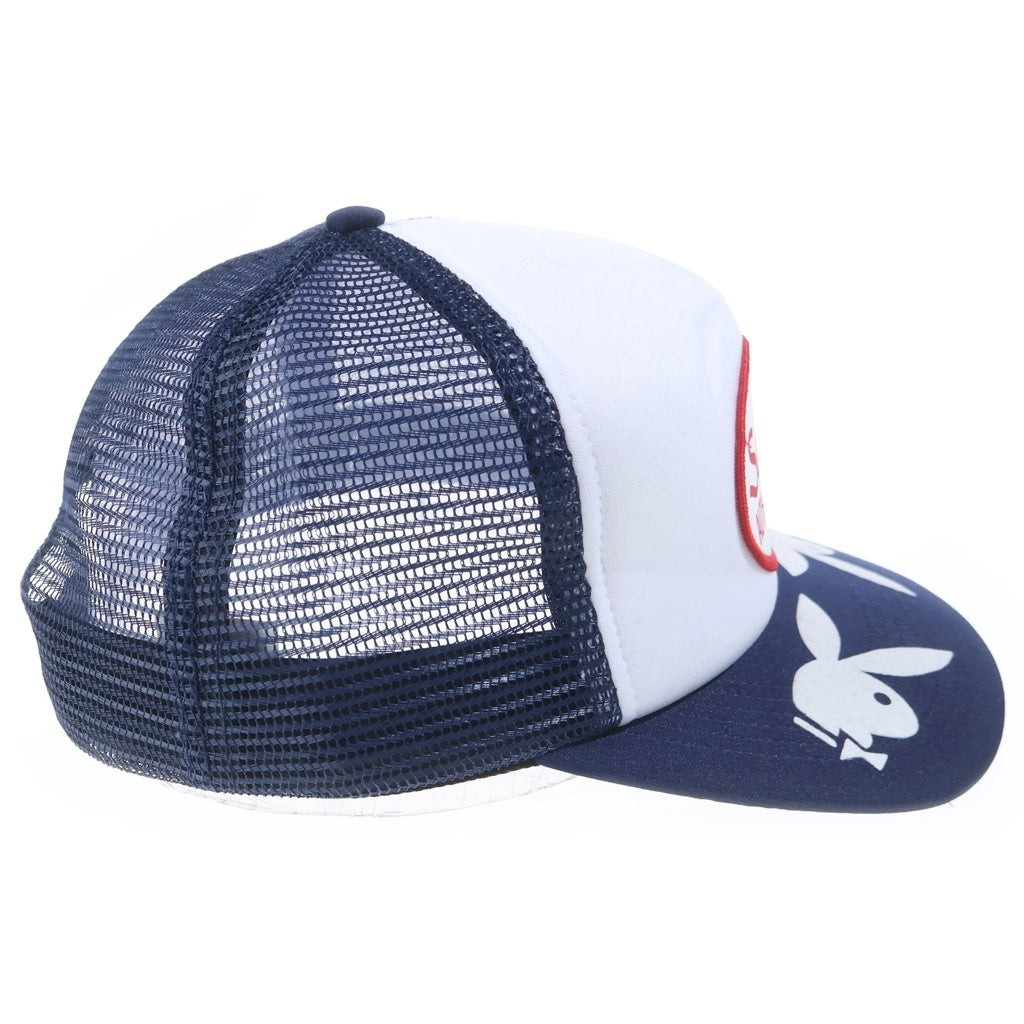 SUPREME(シュプリーム) 26SS ×Playboy Mesh Back 5-Panel プレイボーイ 5パネルメッシュキャップ 帽子 ネイビー/ホワイト