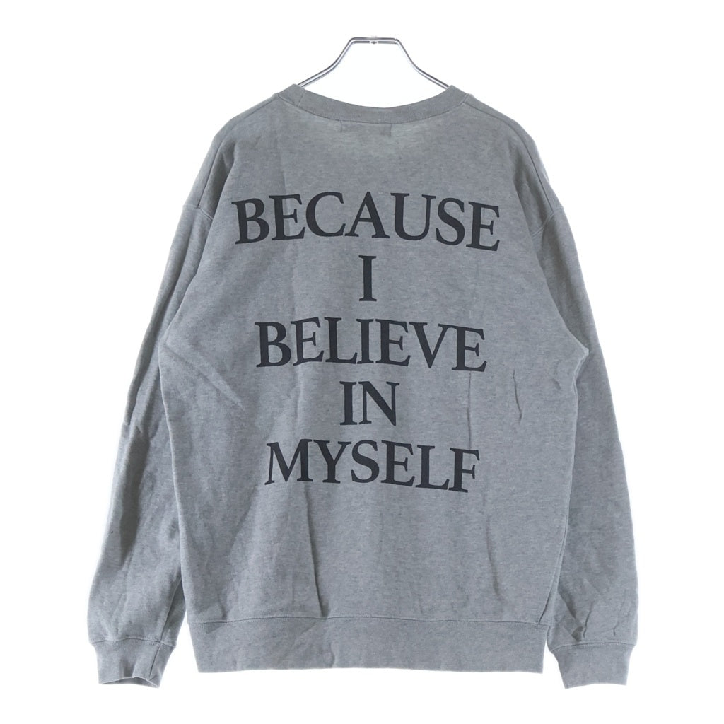 MASU(エムエーエスユー) 24AW SWEET DREAMS SWEATSHIRT スイートドリームス ロゴプリントクルーネック スウェットシャツ グレー MASS-CS0124R