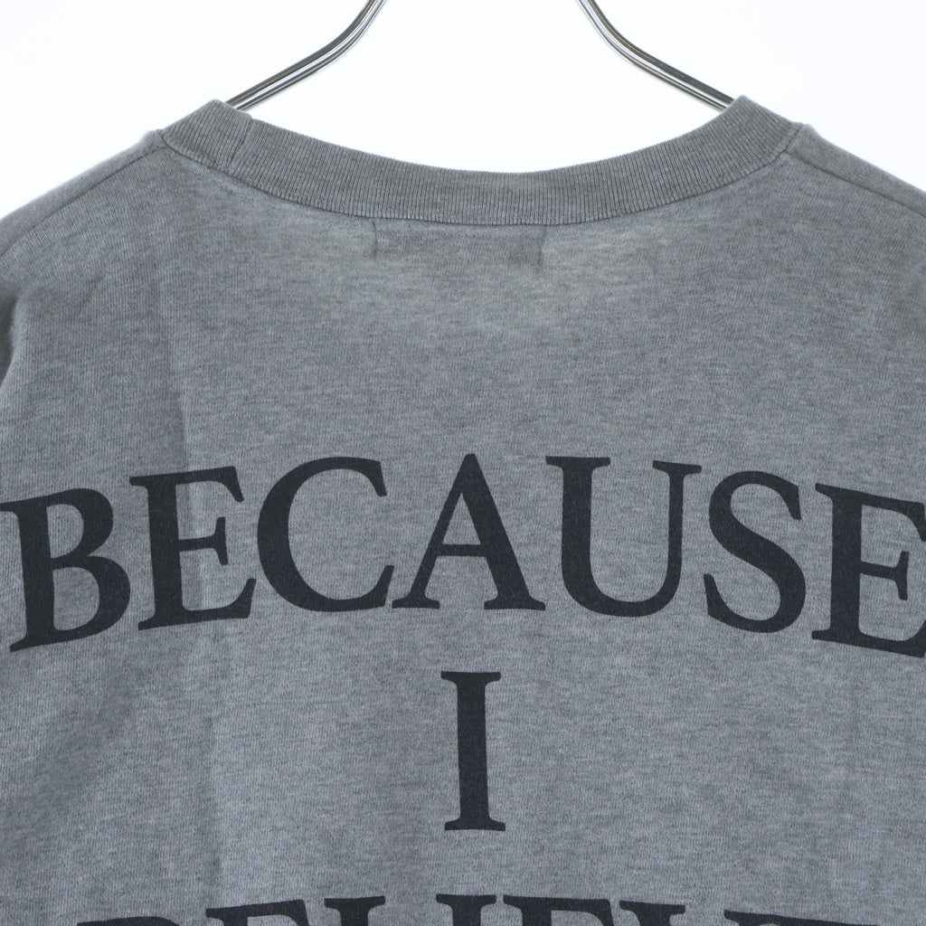 MASU(エムエーエスユー) 24AW SWEET DREAMS SWEATSHIRT スイートドリームス ロゴプリントクルーネック スウェットシャツ グレー MASS-CS0124R