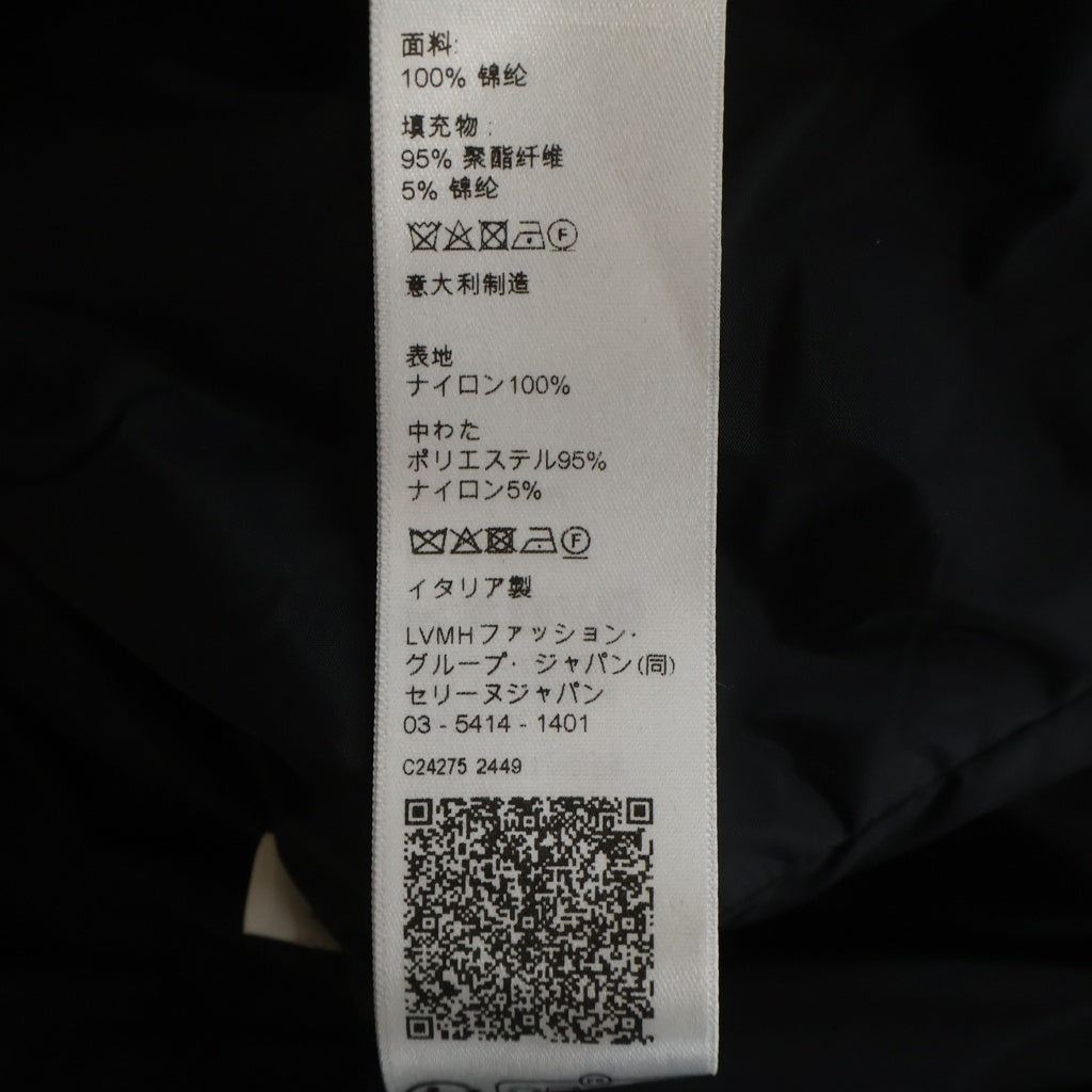 CELINE(セリーヌ) TRIOMPHE TEDDY JACKET トリオンフ モチーフデザイン ジップアップ テディジャケット ブラック レディース RV0G20281.38NO