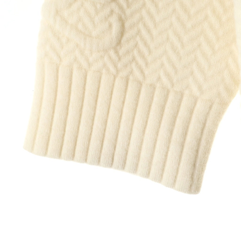 FENDI(フェンディ) 21AW FFカリグラフィロゴ ウールレーヨン ニットカーディガン アイボリー レディース FZC888 AHE9