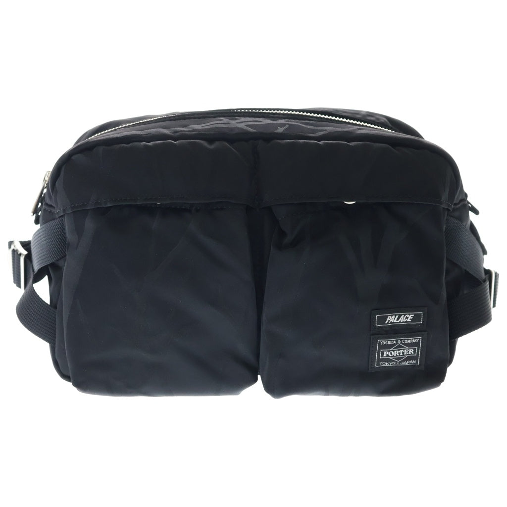 PORTER(ポーター) 24AW ×PALACE WAIST BAG パレス 総柄 ウエストボディバッグ ブラック 386-27850