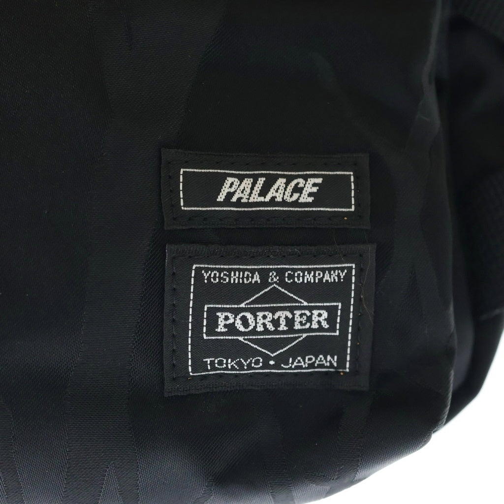 PORTER(ポーター) 24AW ×PALACE WAIST BAG パレス 総柄 ウエストボディバッグ ブラック 386-27850