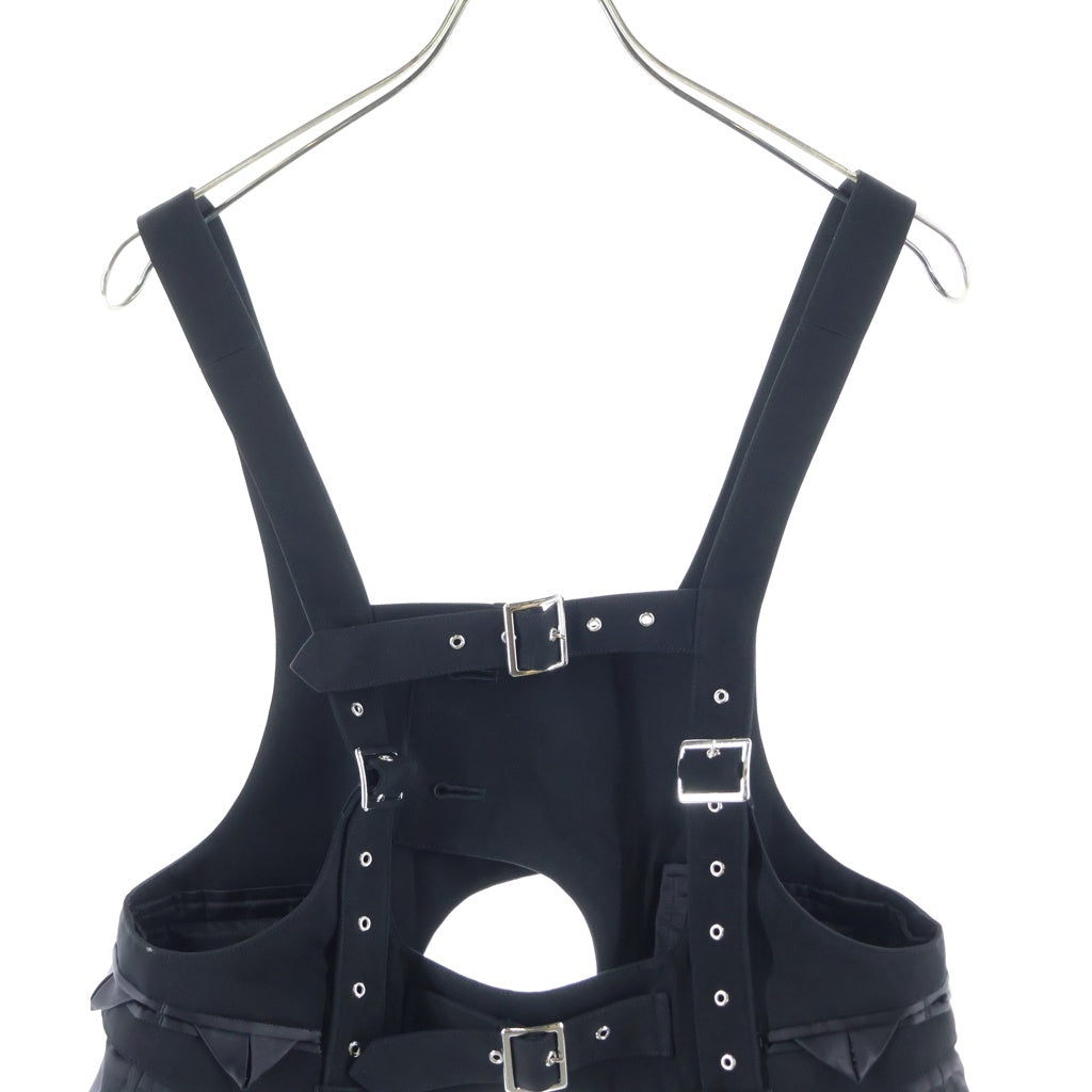 NOIR KEI NINOMIYA(ノワール ケイニノミヤ) 24AW AD2024 マルチポケット ハーネスベスト レディース ブラック 3N-V010