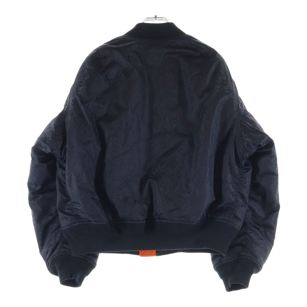 BoTT(ボット) JACQUARD MA-1 JACKET ジャガード ナイロンボンバージャケット ブラック 253BoTT11