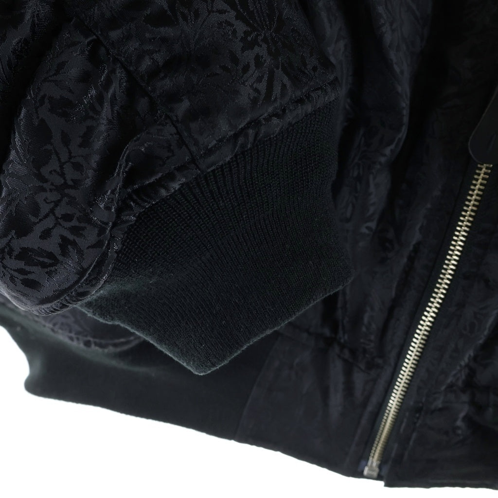 BoTT(ボット) JACQUARD MA-1 JACKET ジャガード ナイロンボンバージャケット ブラック 253BoTT11