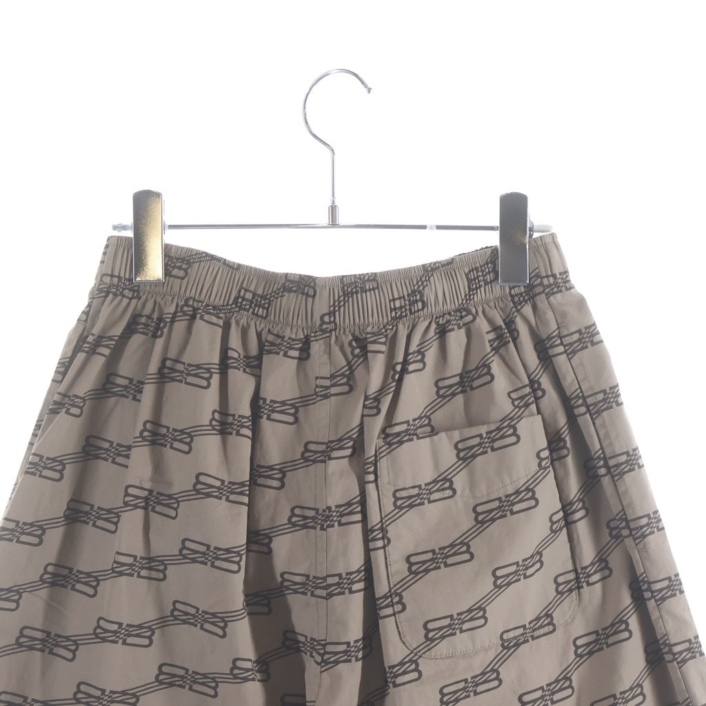 BALENCIAGA(バレンシアガ) 22AW BBモノグラムロゴ総柄ショーツ ハーフパンツ ベージュ 672410 TML36