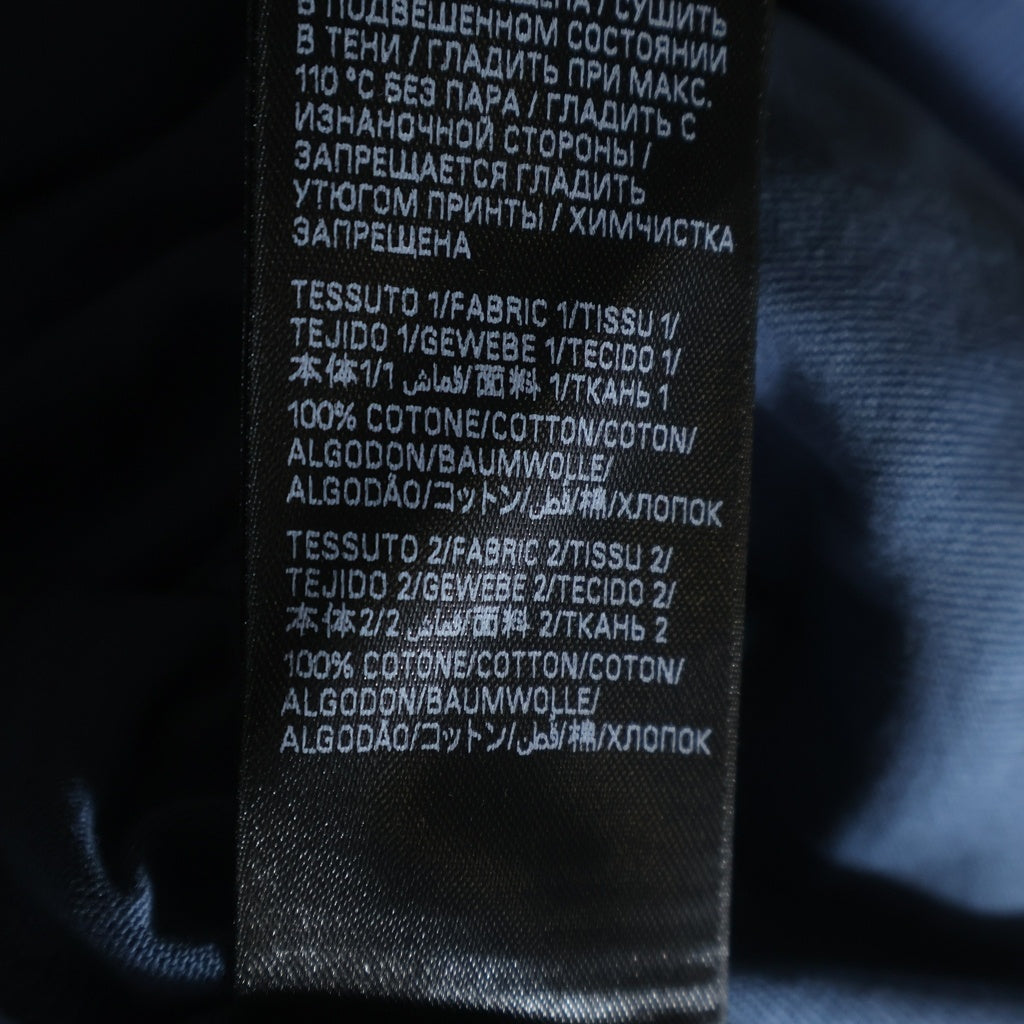 BALENCIAGA(バレンシアガ) DESTROYLAYERD SPORTS HOODIE デストロイ加工 フロントロゴ プルオーバースウェットパーカー フーディー ブルー 818598 TRVH2