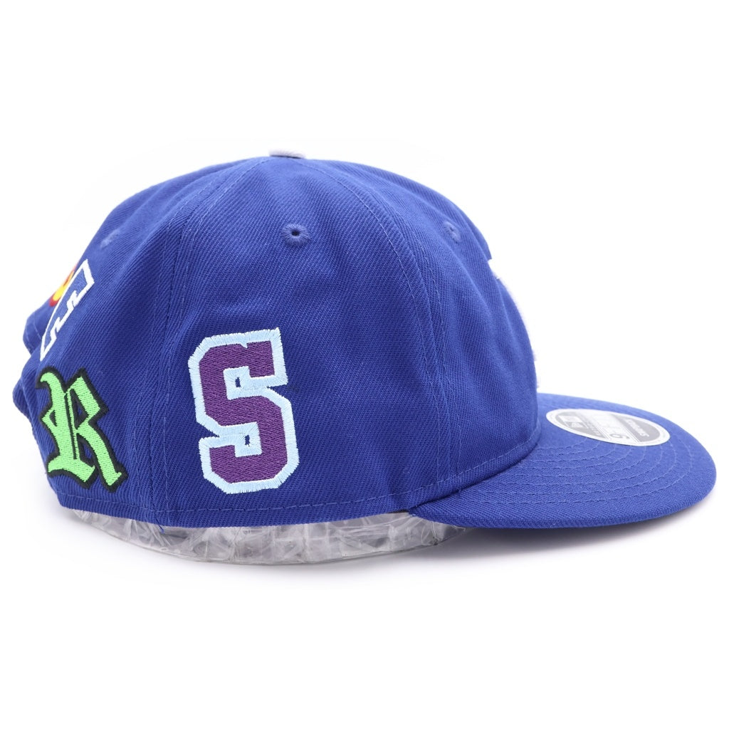SAINT MICHAEL(セントマイケル) 25SS ×NEW ERA NE_CAP ニューエラ ロサンゼルスドジャース コットンベースボールキャップ 帽子 ブルー SM-HR8-GIFT-C46