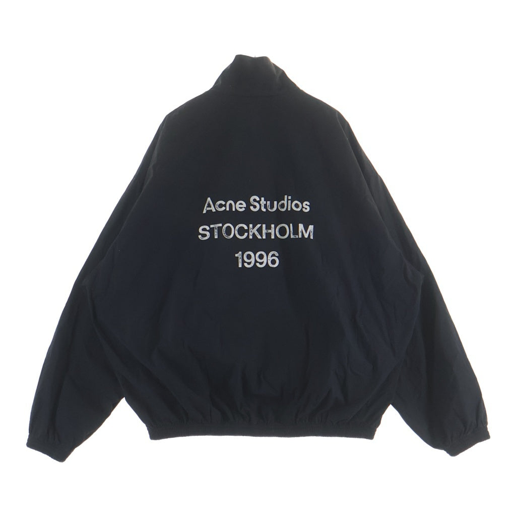 Acne Studios(アクネ ストゥディオズ) LOGO ZIPPER JACKET ロゴプリント ジップアップジャケット ブラック FN-MN-OUTW001264