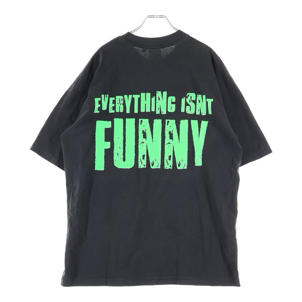 Endless Denim(エンドレス デニム) FUNNY CLOWN SHIRT ファニークラウン 両面プリントTシャツ 半袖クルーネックカットソー ブラック