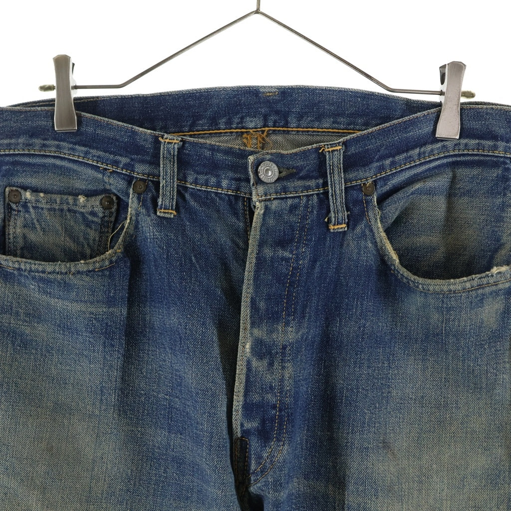 Levi's(リーバイス) 50S VINTAGE 501XX 53モデル ボタン裏ツメ刻印 両面タブ 均等V オフセットループ フラット隠しリベット 通常R ヴィンテージ ボタンフライデニムパンツ