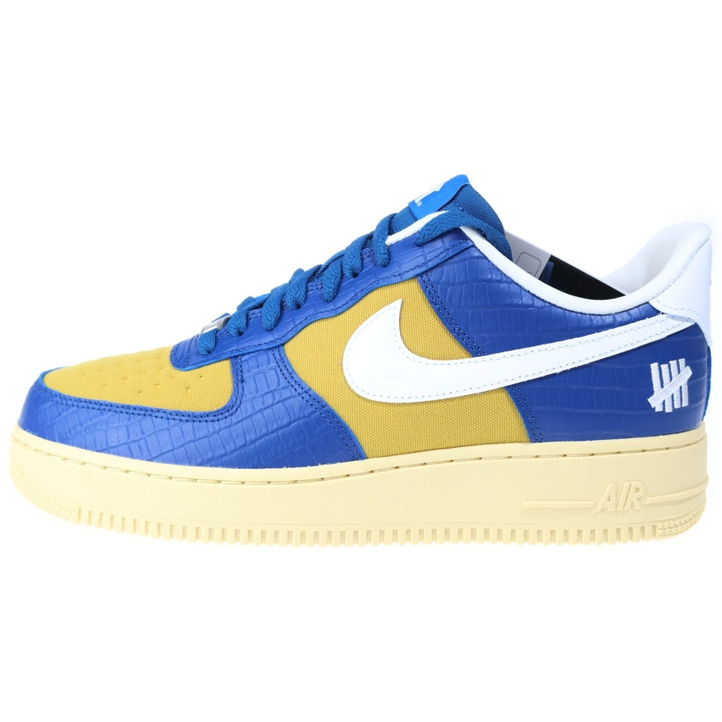 NIKE(ナイキ) ×UNDEFEATED AIR FORCE 1 LOW SP アンディフィーテッド エアフォース ローカットスニーカー ブルー/イエロー US9.5/27.5cm DM8462-400