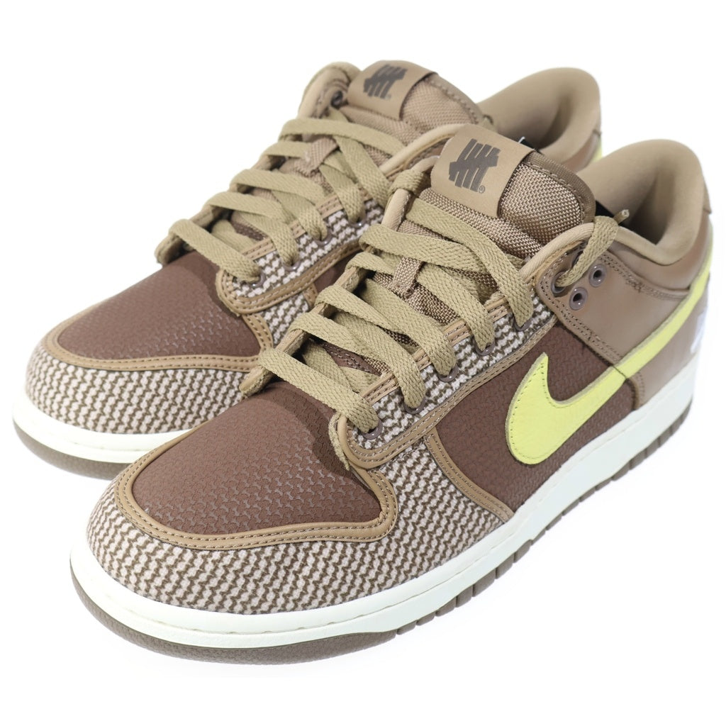 NIKE(ナイキ) ×UNDEFEATED DUNK LOW SP CANTEEN LEMON FROST PALOMINO キャンティーン レモンフロスト パロミノ ローカットスニーカー US9.5/27.5cm DH3061-200