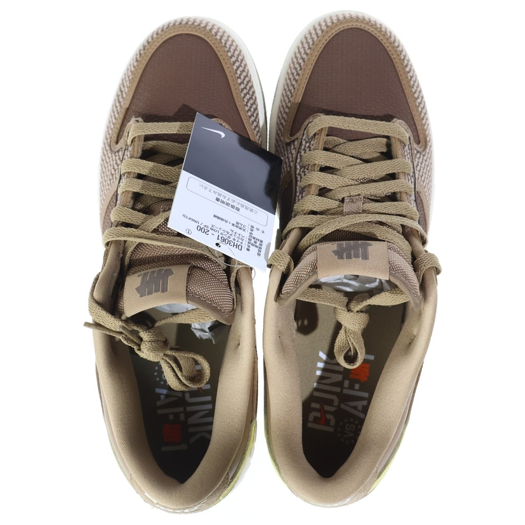 NIKE(ナイキ) ×UNDEFEATED DUNK LOW SP CANTEEN LEMON FROST PALOMINO キャンティーン レモンフロスト パロミノ ローカットスニーカー US9.5/27.5cm DH3061-200