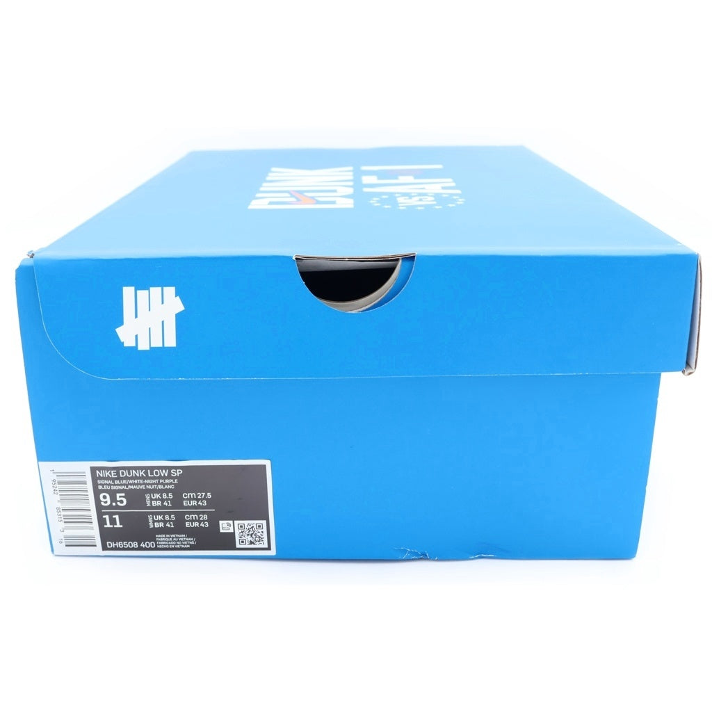 NIKE(ナイキ) ×UNDEFEATED DUNK LOW SP アンディフィーテッド ダンク ローカットスニーカー ブルー US9.5/27.5cmcm DH6508-400
