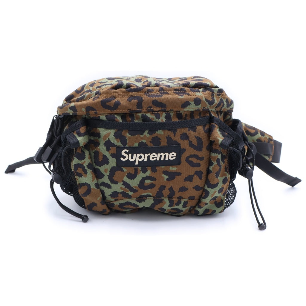 SUPREME(シュプリーム) 10SS Waist Bag Leopard Camo ボックスロゴ カモ レオパード ウエストボディバッグ カーキ