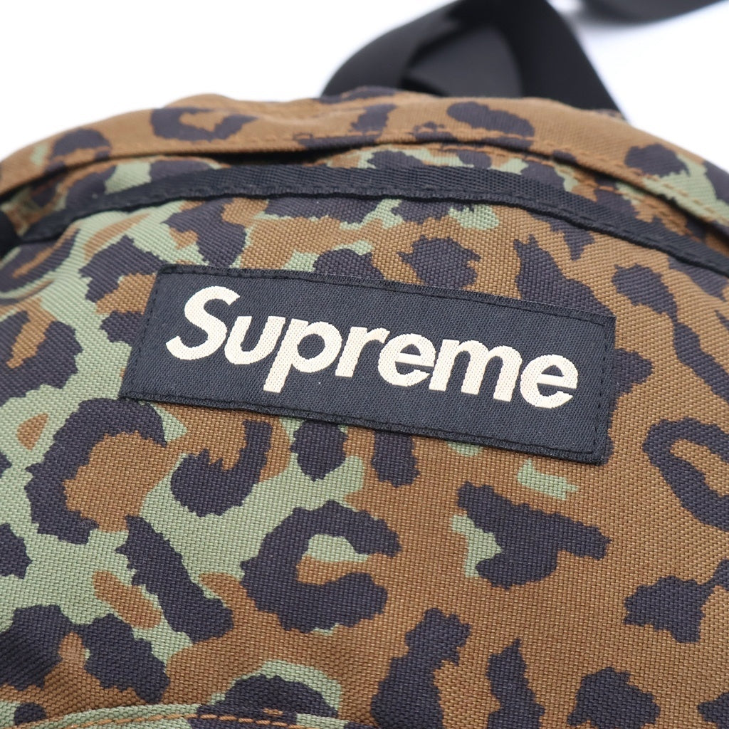 SUPREME(シュプリーム) 10SS Waist Bag Leopard Camo ボックスロゴ カモ レオパード ウエストボディバッグ カーキ