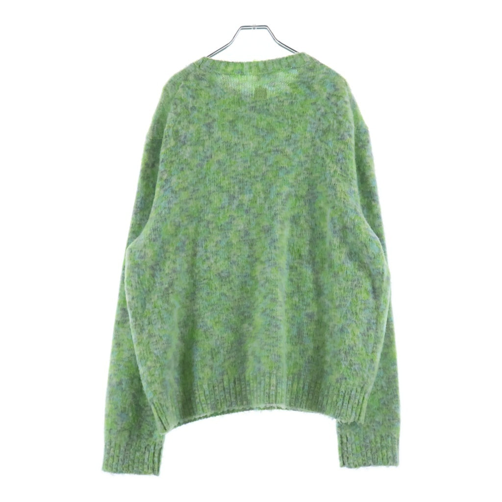 LOEWE(ロエベ) WOOL BLEND SWEATER アナグラムパッチ ウールブレンド クルーネック ニット セ-ター グリーン H526Y14KFL