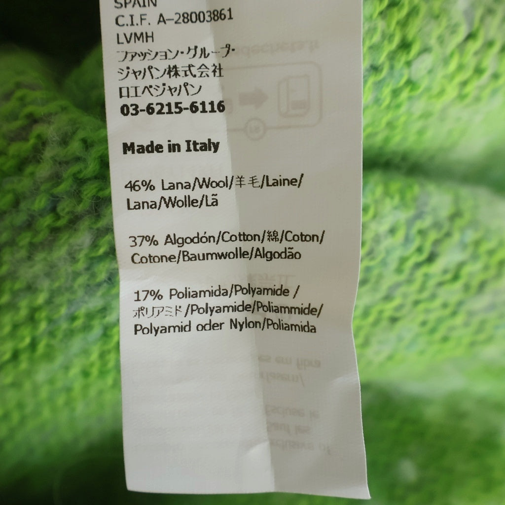 LOEWE(ロエベ) WOOL BLEND SWEATER アナグラムパッチ ウールブレンド クルーネック ニット セ-ター グリーン H526Y14KFL