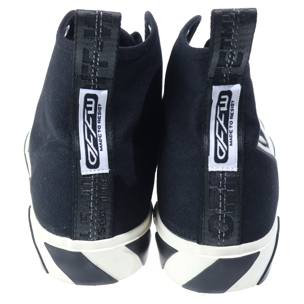 OFF-WHITE(オフホワイト) 21AW MID TOP VULCANIZED CANVAS トップヴァルカナイズドキャンバス ミッドカットスニーカー ブラック OMIA119F21FAB0011001