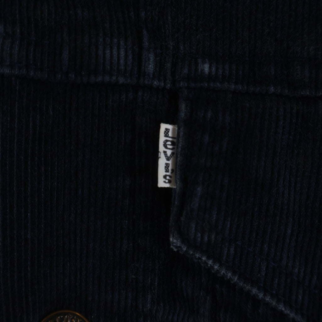 Levi's(リーバイス) 70S VINTAGE CORDUROY JACKET USA製 ヴィンテージ ボタン裏529 コーデュロイ ジャケット ネイビー 70505-1517