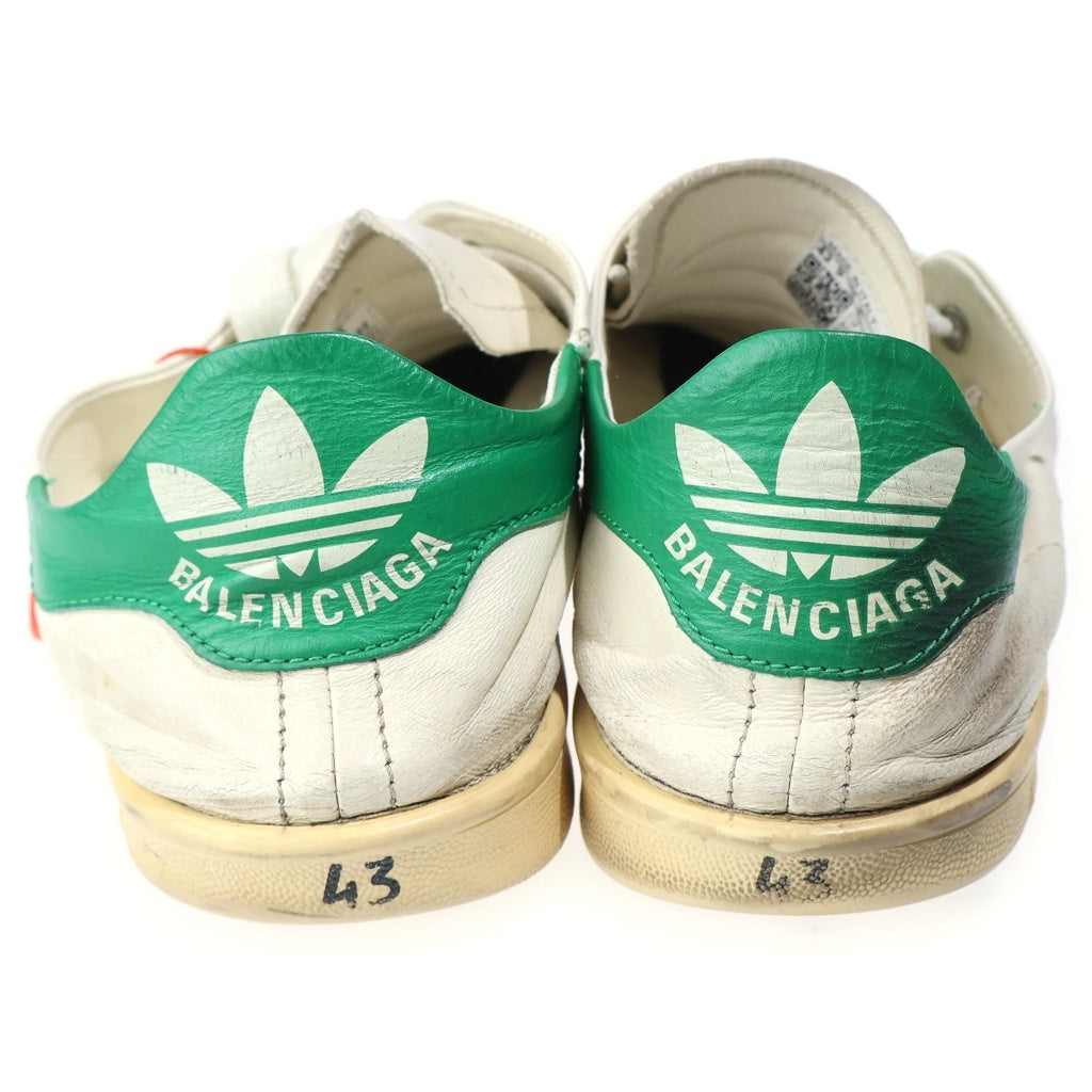 BALENCIAGA(バレンシアガ) 22AW ×ADIDAS STAN SMITH アディダス スタンスミス ダメージ加工 ローカットスニーカー ホワイト US10/28.5cm 721835
