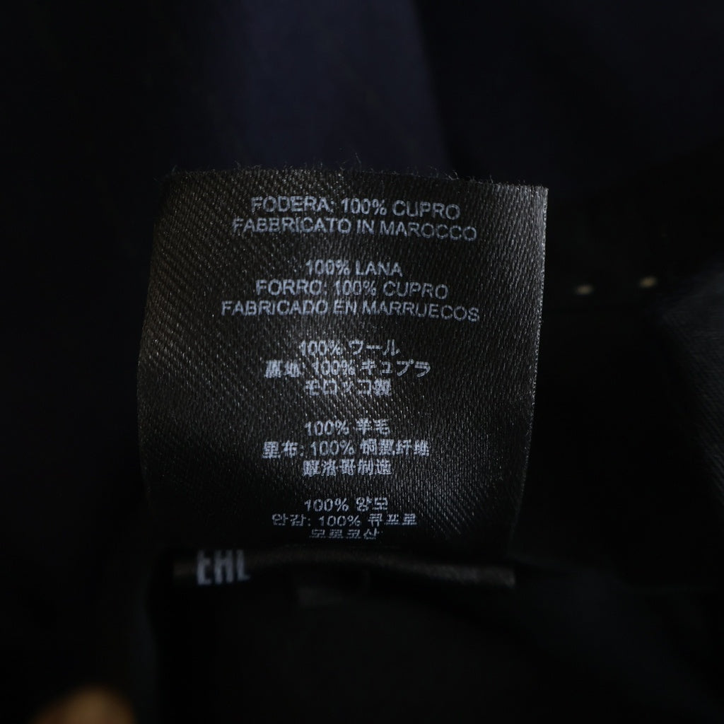 DRIES VAN NOTEN(ドリスヴァンノッテン) LOVAT STRIPE BLAZER SLACKS ラバット ウール ストライプ シングル2Bテーラードジャケット ブレザー スラックスパンツ セットアップ ネイビー