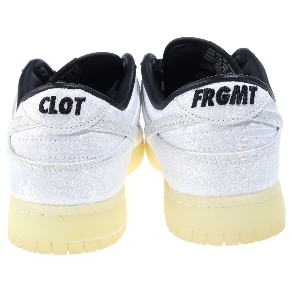 NIKE(ナイキ) ×CLOT ×FRAGMENT DESIGN DUNK LOW SP ダンク ローカットスニーカー ホワイト US9/27cm FN0315-110