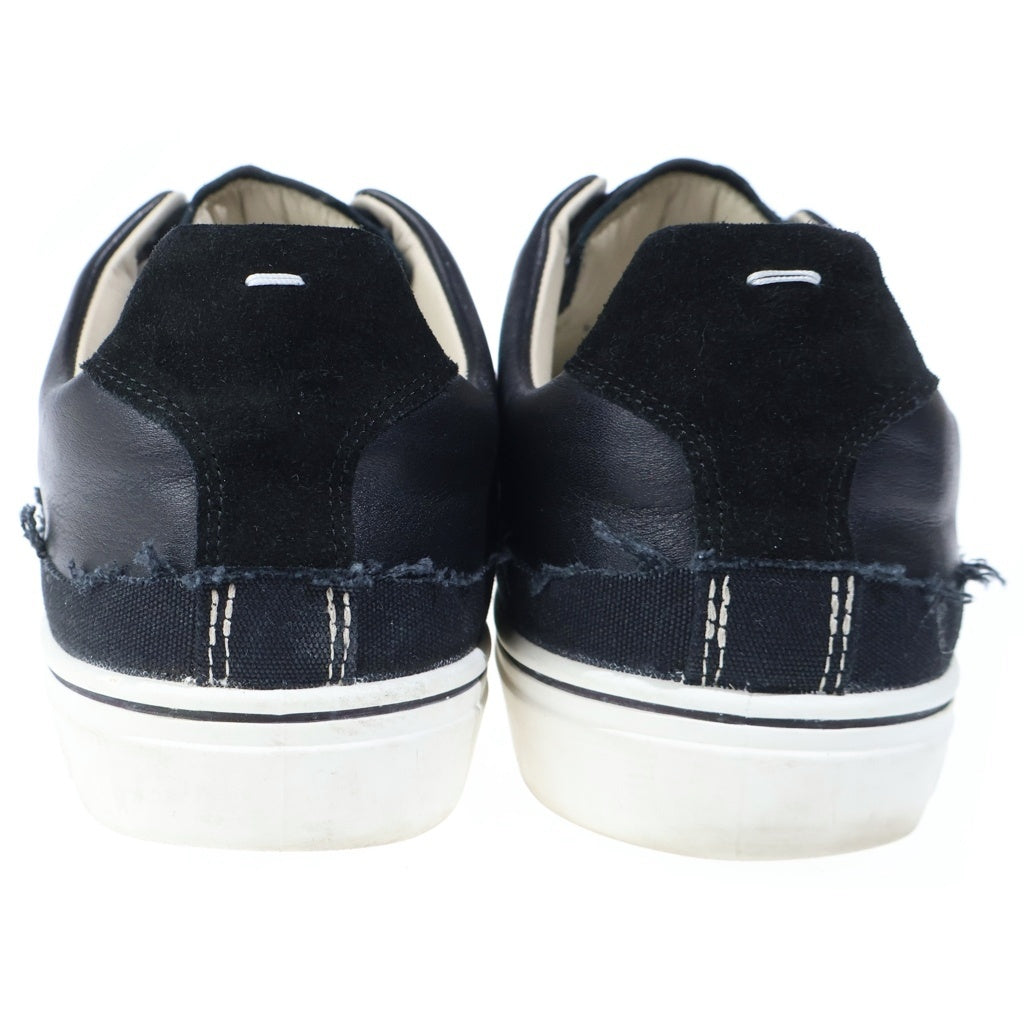 Maison Margiela(メゾンマルジェラ) NEW EVOLUTION LOW ニュー エボリューション キャンバス ダメージ加工 ローカットスニーカー ブラック S57WS0391