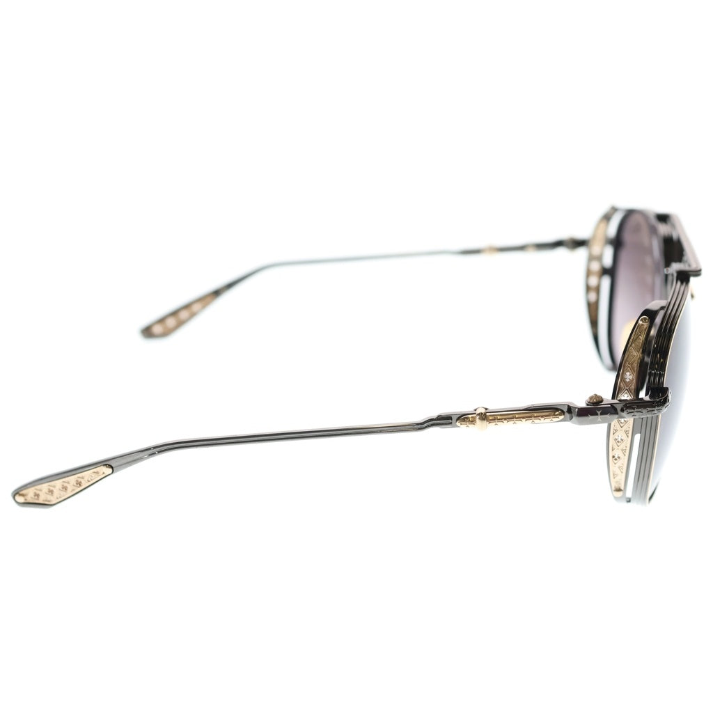 CHROME HEARTS(クロムハーツ) BOXEDEN CHプラス メタルブリッジ ティアドロップ サングラス メガネ ブラック/ゴールド