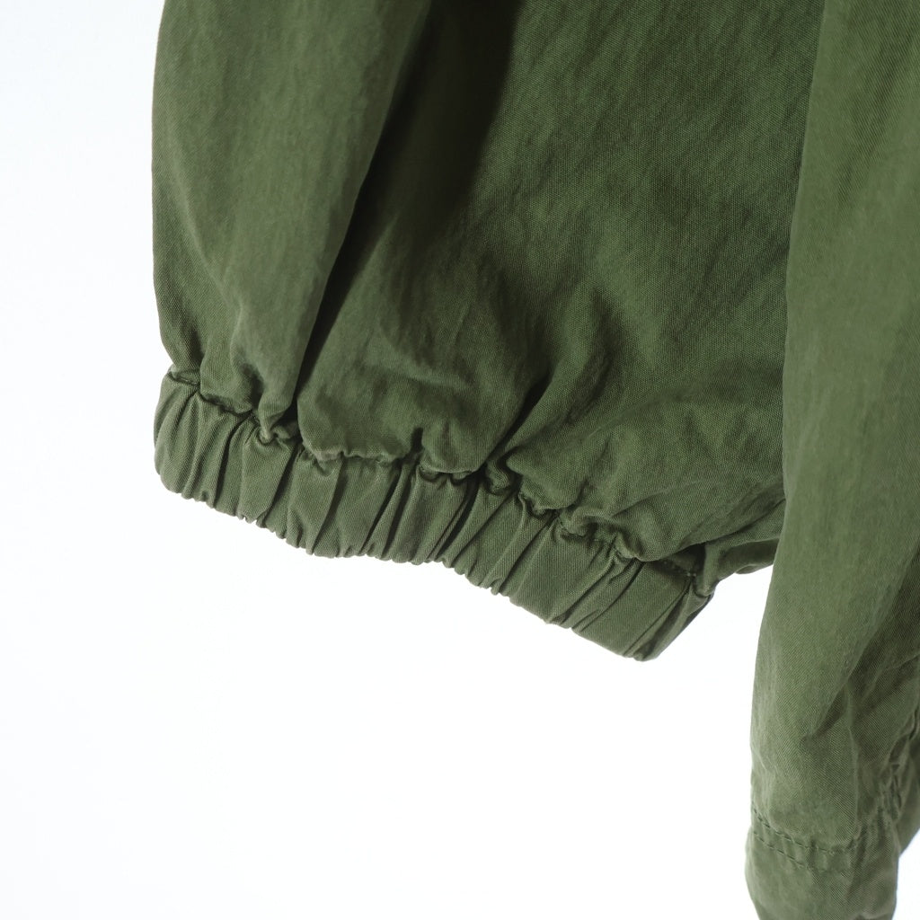 DESCENDANT(ディセンダント) 24AW MOLE HOODED LS SHIRT モールスキン フーデッド長袖プルオーバーシャツ ジャケット カーキ
