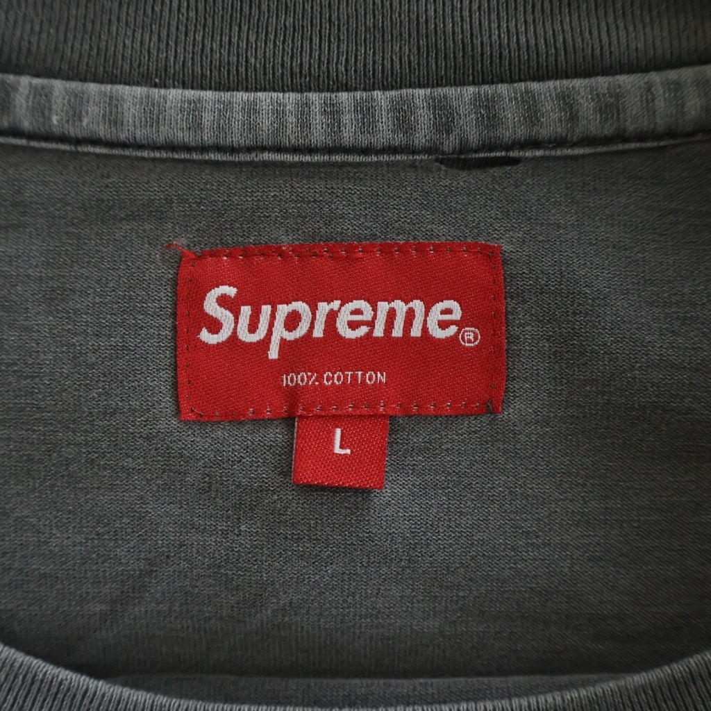 SUPREME(シュプリーム) 20SS Overdyed L/S Top オーバーダイ クルーネック長袖Tシャツ カットソー グレー