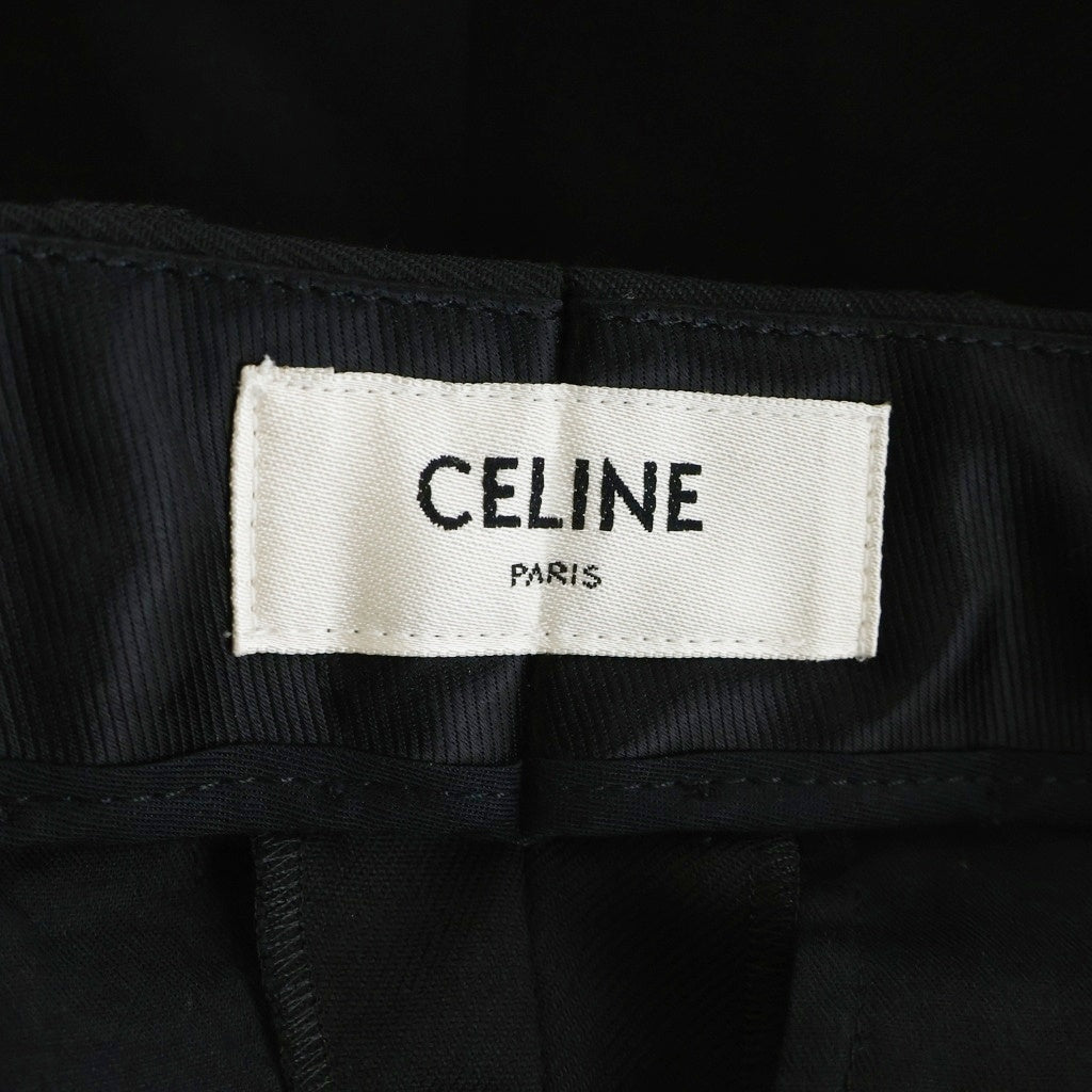 CELINE(セリーヌ) 21SS スケーターパンツ ワイドスラックス ブラック
