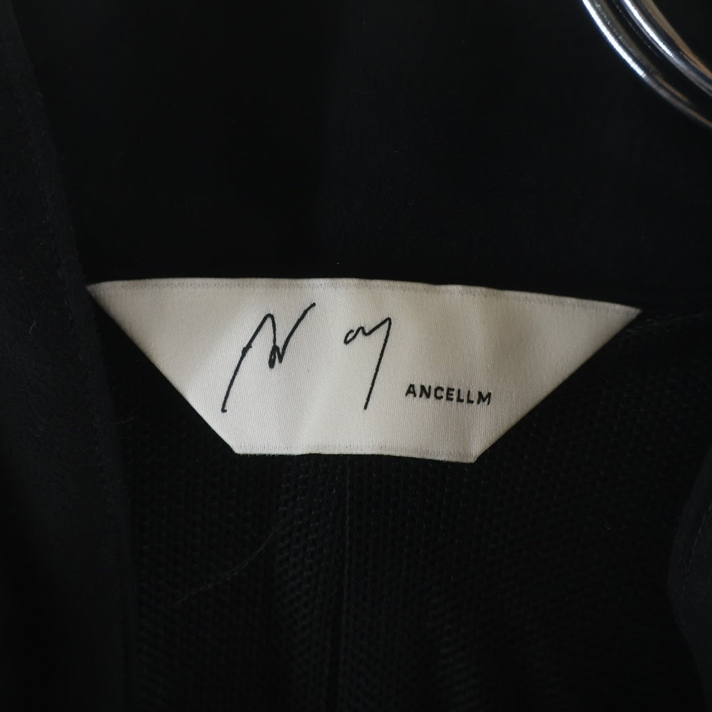 ANCELLM(アンセルム) VEGAN SUEDE KIMONO BLOUSON ビーガン スエード キモノ ブルゾンジャケット ブラック ANC-JK56
