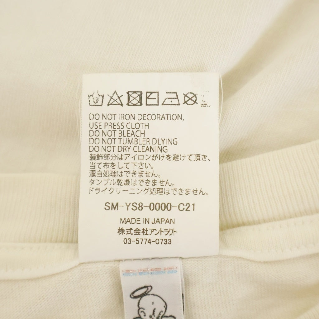 SAINT MICHAEL(セントマイケル) 24SS ×FREEDOM BIKE SHORT SLEEVE T-SHIRT フリーダムホワイト バイク ショット スリーブ クルーネック 半袖Tシャツ カットソー ホワイト SM-YS8-0000-C21