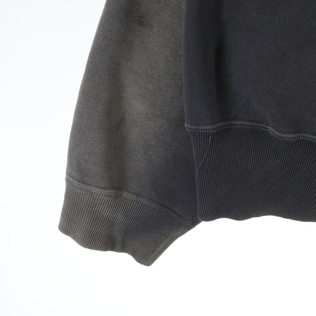NO BRAND(ノーブランド) 26SS Mononoke made モノノケメイド CREW NECK SWEAT/龍 ヴィンテージ加工 クルネックスウェットトレーナー ブラック
