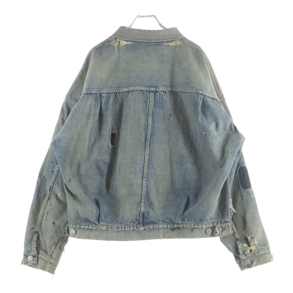 SAINT MICHAEL(セントマイケル) 23AW×BerBerJin DENIM JACKET 777XX ベルベルジン 2nd ヴィンテージ加工 デニムジャケット インディゴ SM-A23-0000-C17