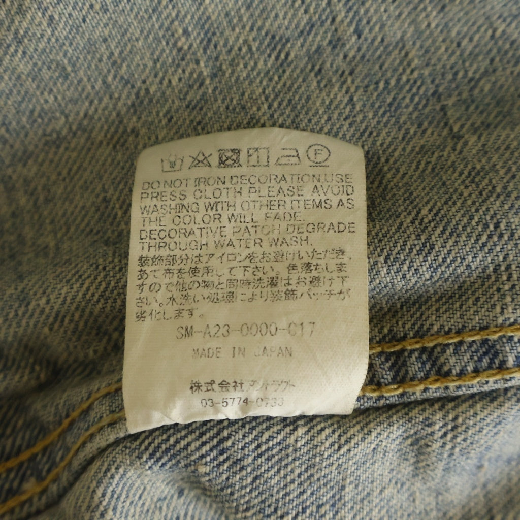 SAINT MICHAEL(セントマイケル) 23AW×BerBerJin DENIM JACKET 777XX ベルベルジン 2nd ヴィンテージ加工 デニムジャケット インディゴ SM-A23-0000-C17